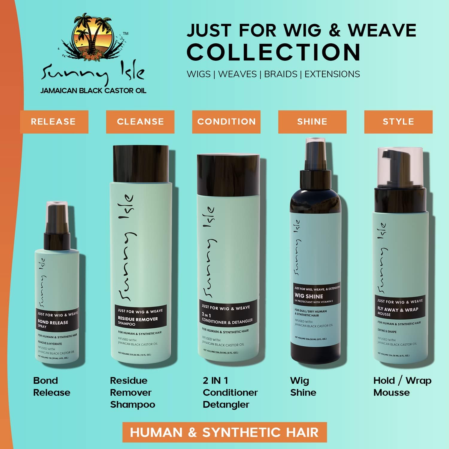 Sunny Isle Wig & Weave Bond Release Spray 4oz