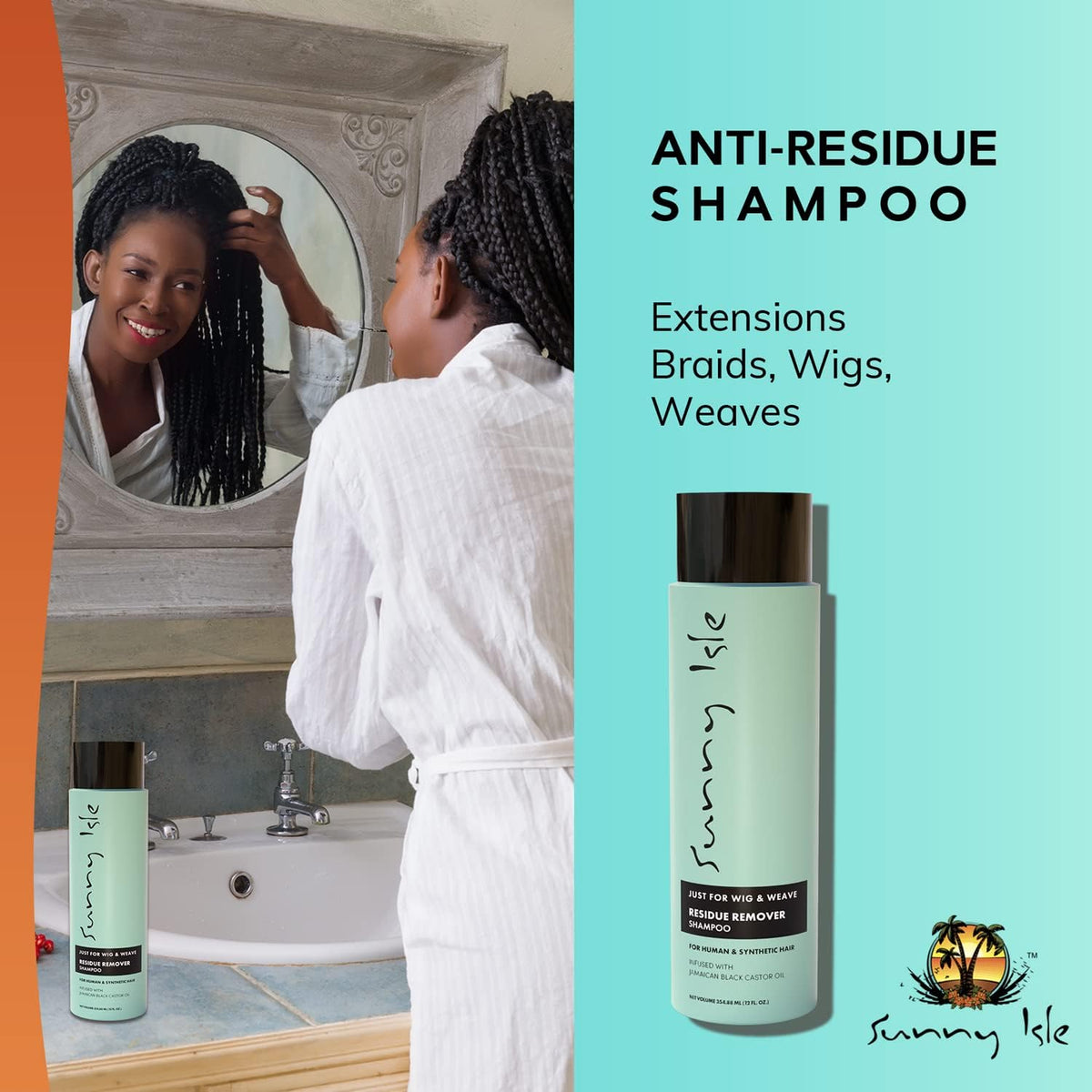 Sunny Isle Wig & Weave Residue Remover Shampoo 12oz