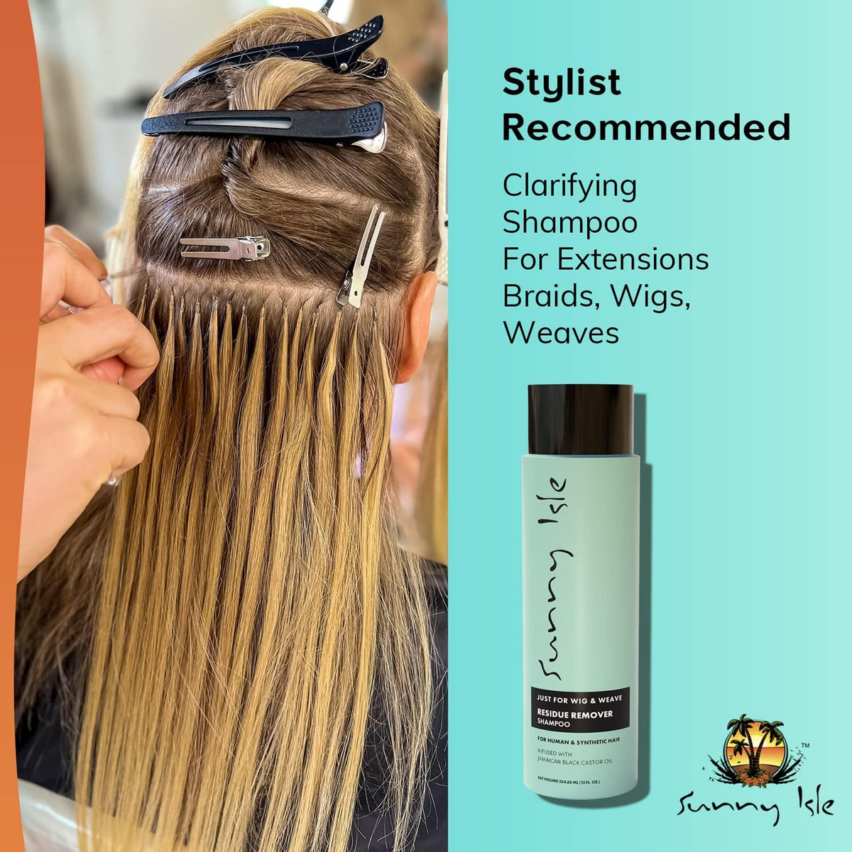 Sunny Isle Wig & Weave Residue Remover Shampoo 12oz