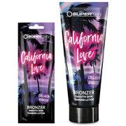Supertan California Love Collagen Bronzer available in 15ml sachet and 200ml tube at Kiyo Beauty