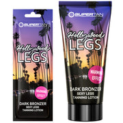 Supertan Hollywood Legs Dark Bronzer Tanning Lotion available in 10ml sachet and 135ml tube at Kiyo Beauty