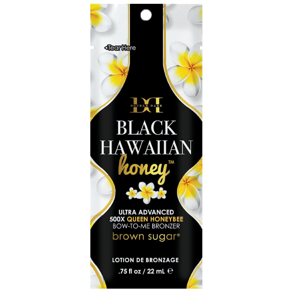 Tan Inc Double Dark Black Hawaiian Honey Bronzer 22ml sachet