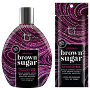 Tan Inc Original Brown Sugar Advanced 45X Tingle Tanning Lotion available in 22ml sachet and 400ml bottle at Kiyo Beauty