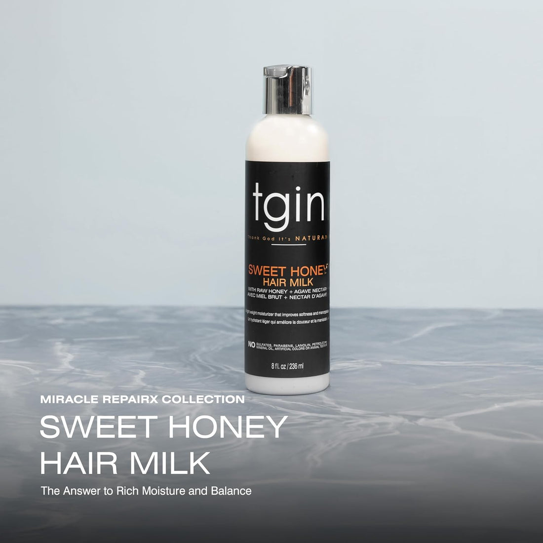 Tgin Sweet Honey Hair Milk 8oz
rich moisture and balance