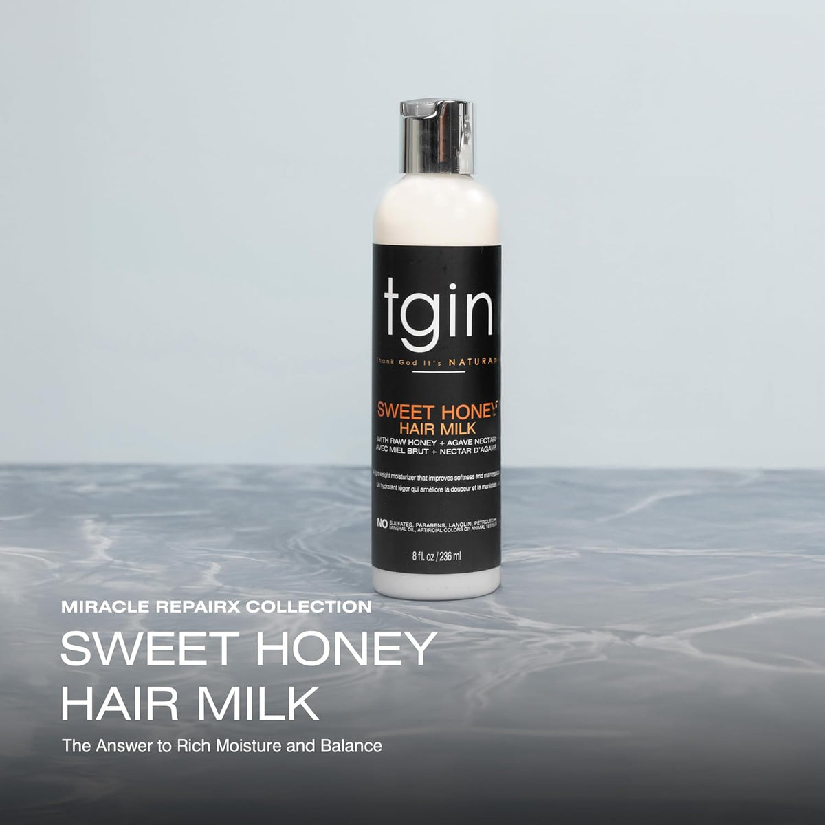 Tgin Sweet Honey Hair Milk 8oz
rich moisture and balance