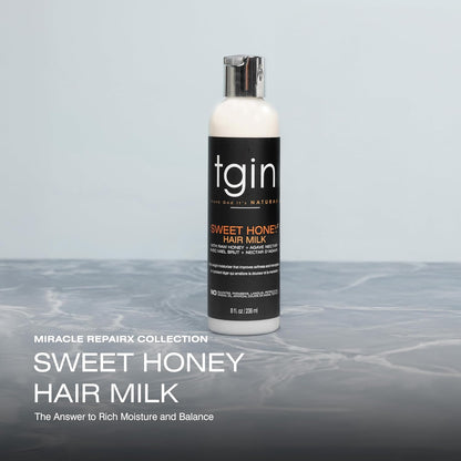 Tgin Sweet Honey Hair Milk 8oz
rich moisture and balance