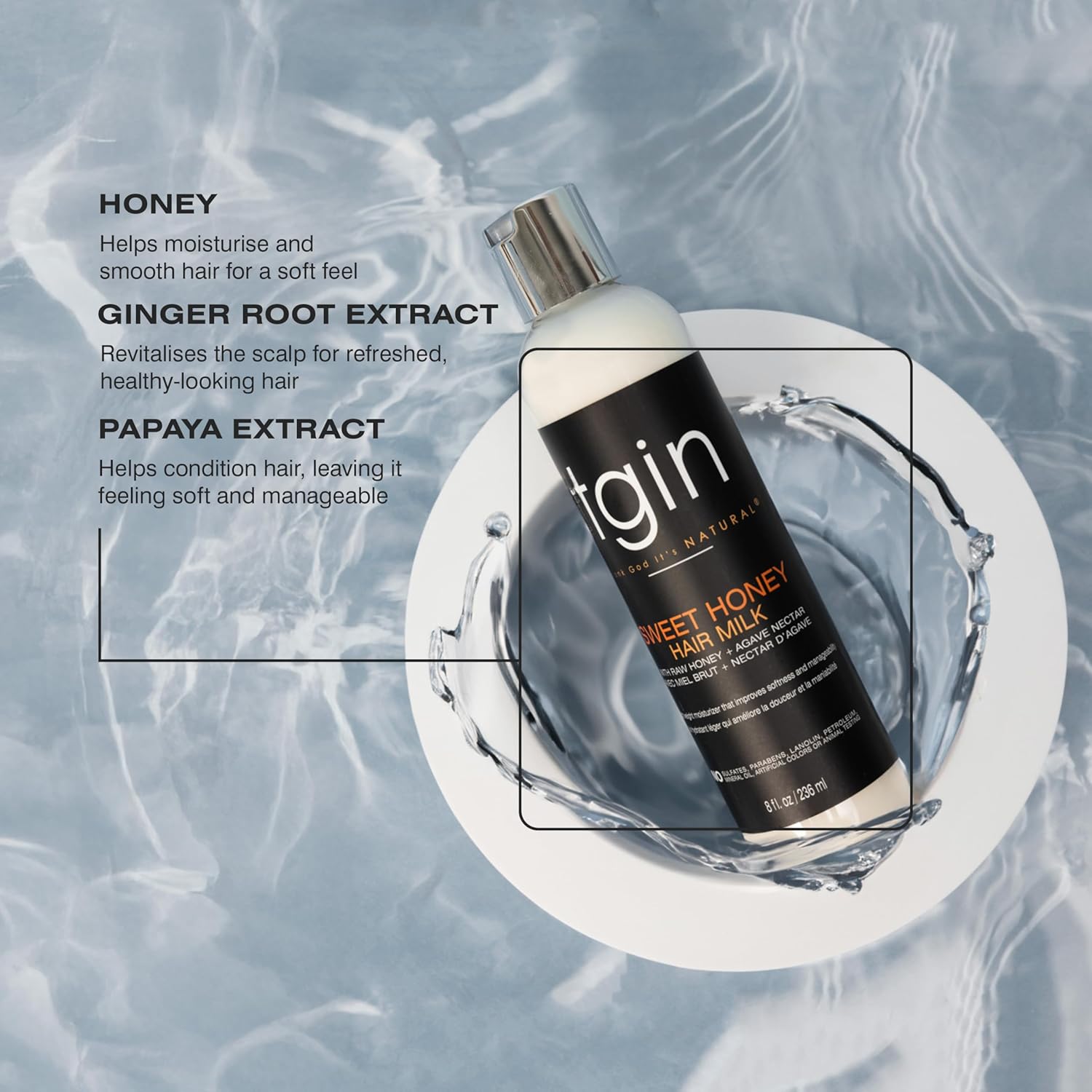 Tgin Sweet Honey Hair Milk 8oz
