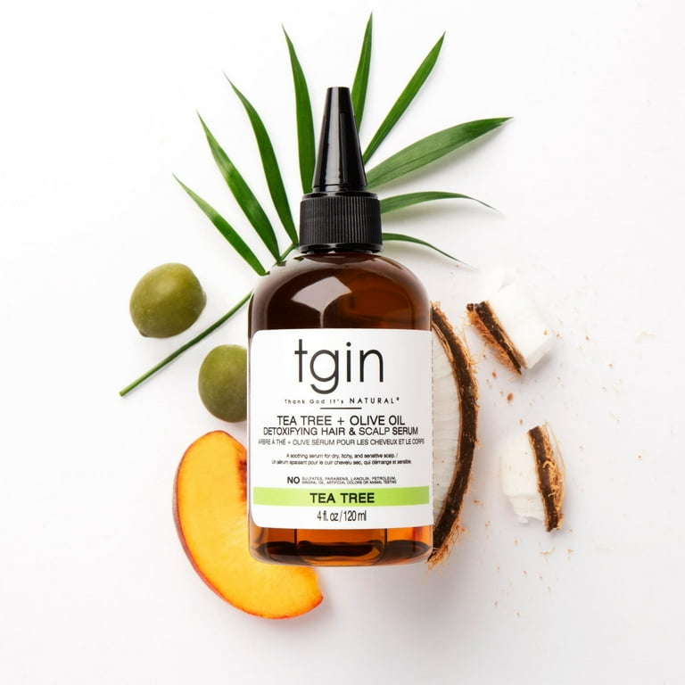 Tgin Tea Tree + Olive Oil Detoxifying Hair And Body Serum 4oz