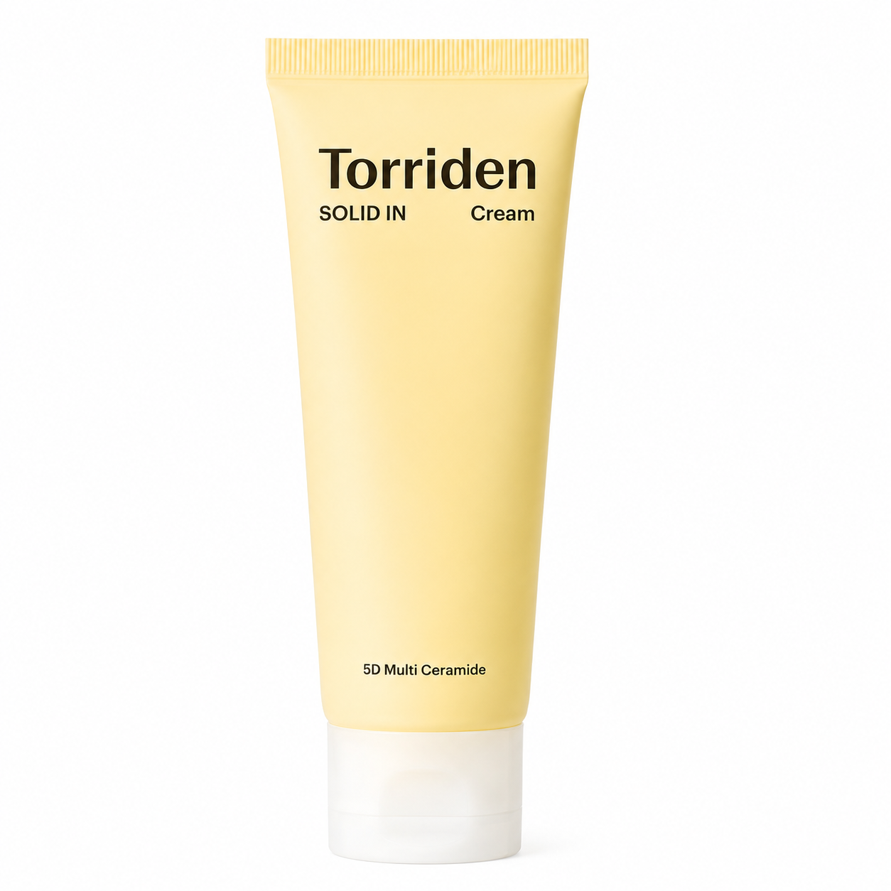torriden solid in cream 5d multi ceramide moisturiser tube on white background