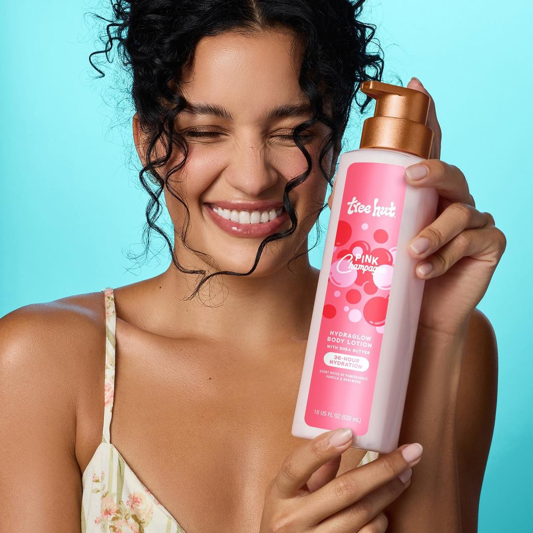 Tree Hut Pink Champagne Hydraglow Body Lotion 18oz
