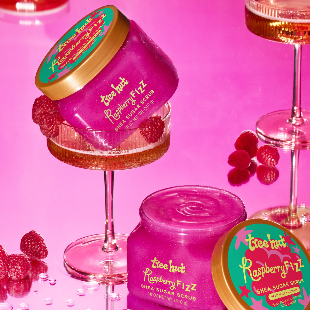 Tree Hut Raspberry Fizz Shea Sugar Scrub 18oz