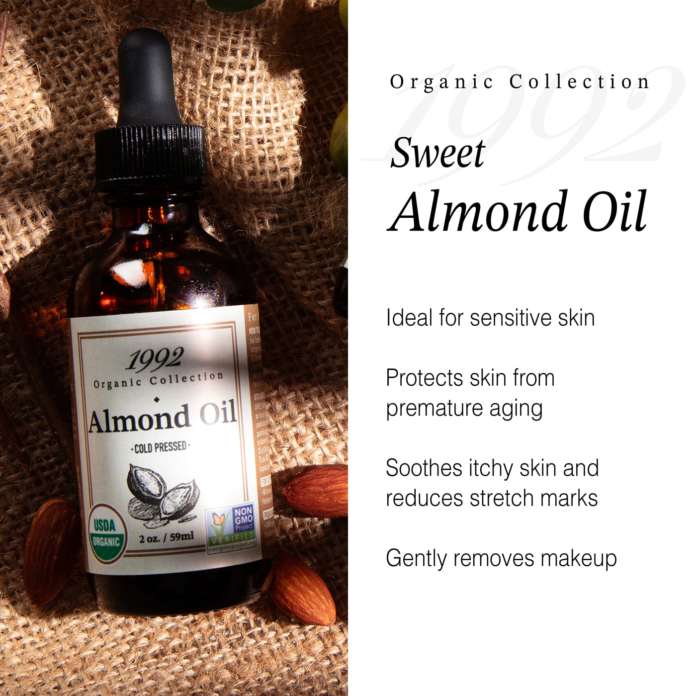Tropic Isle Living 1992 Organic Collection Sweet Almond Oil 59ml