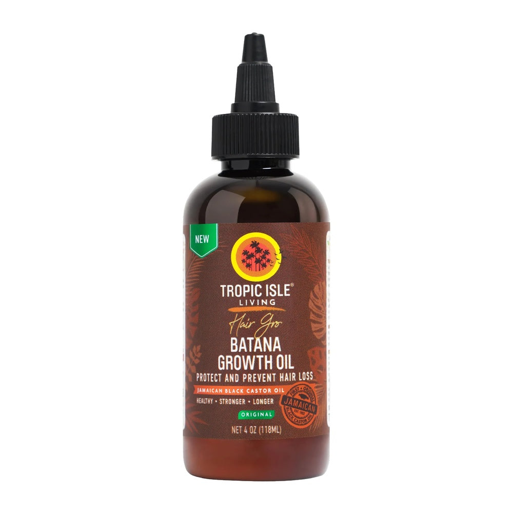 Tropic Isle Living Hair Gro Batana Growth Oil Original 4oz bottle for stronger healthier-looking hair available at Kiyo Beauty