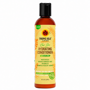 Tropic Isle Living Hair Gro Hydrating Conditioner 8oz with aloe vera, castor oil, coconut oil, rose water and shea oil for soft manageable hair