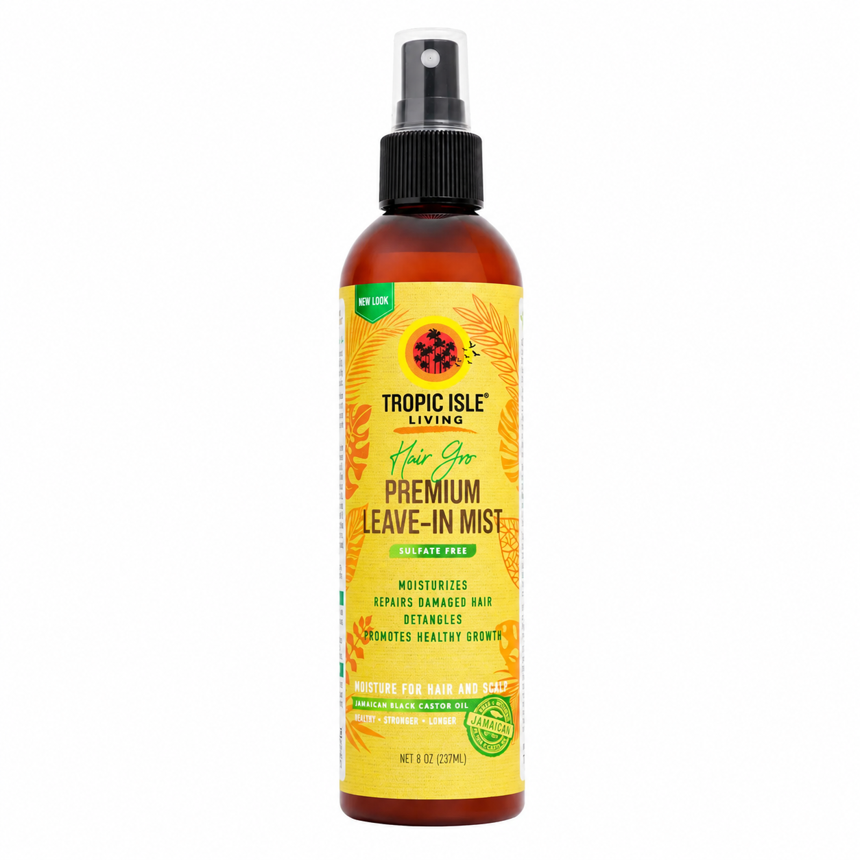 Shop Tropic Isle Living Hair Gro Leave-In Mist 8oz at Kiyo Beauty. A Jamaican black castor oil leave-in conditioning mist with aloe vera, shea oil, rose water and provitamin B5.