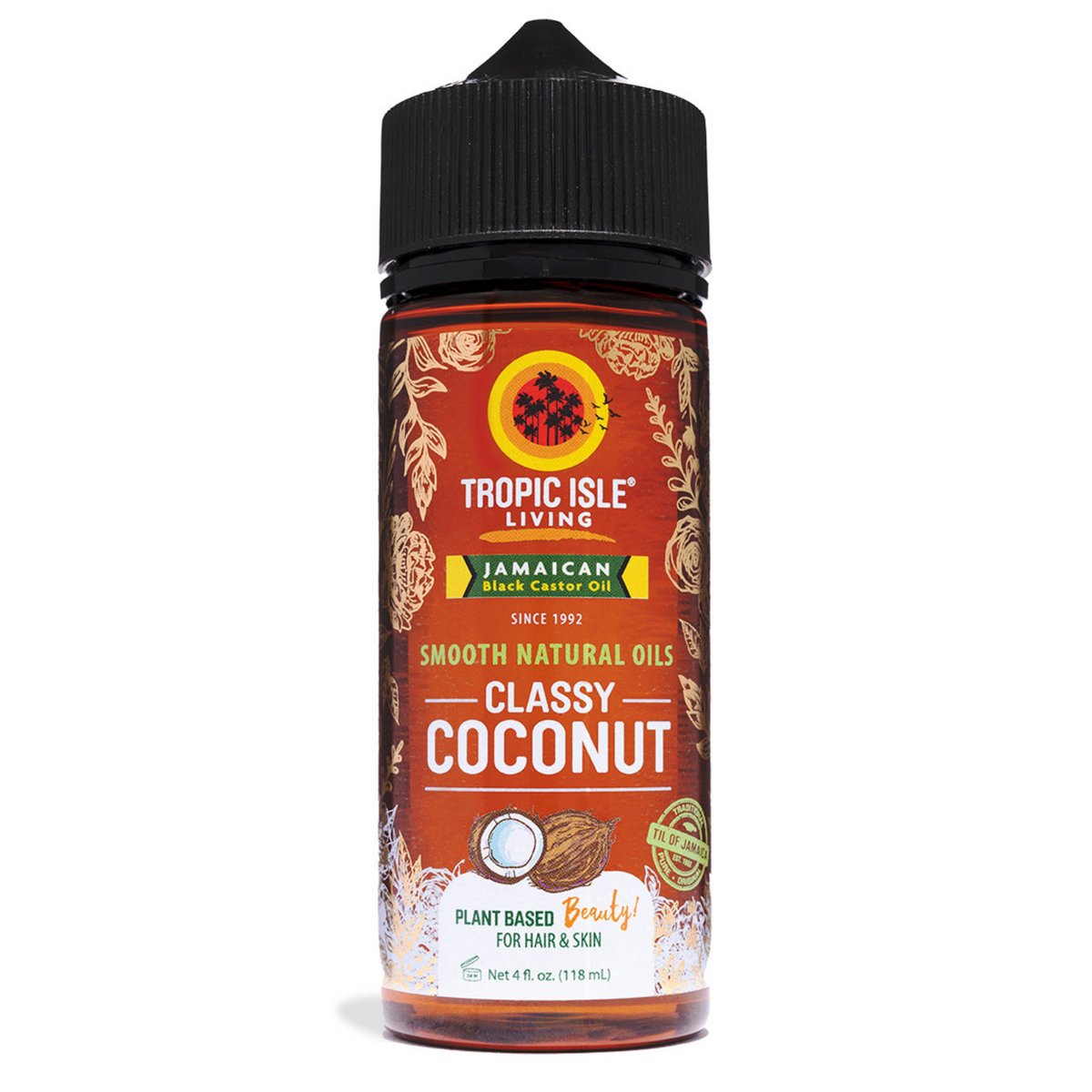 Tropic Isle Living Smooth Natural Oils Classy Coconut 4oz