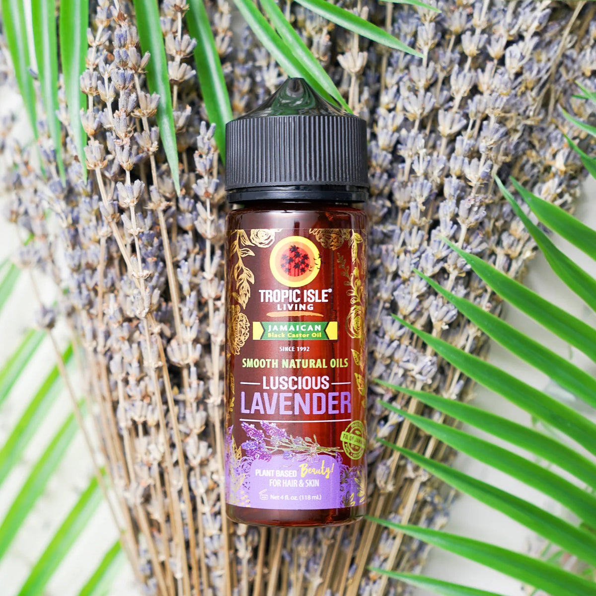 Tropic Isle Living Smooth Natural Oils Luscious Lavender 4oz