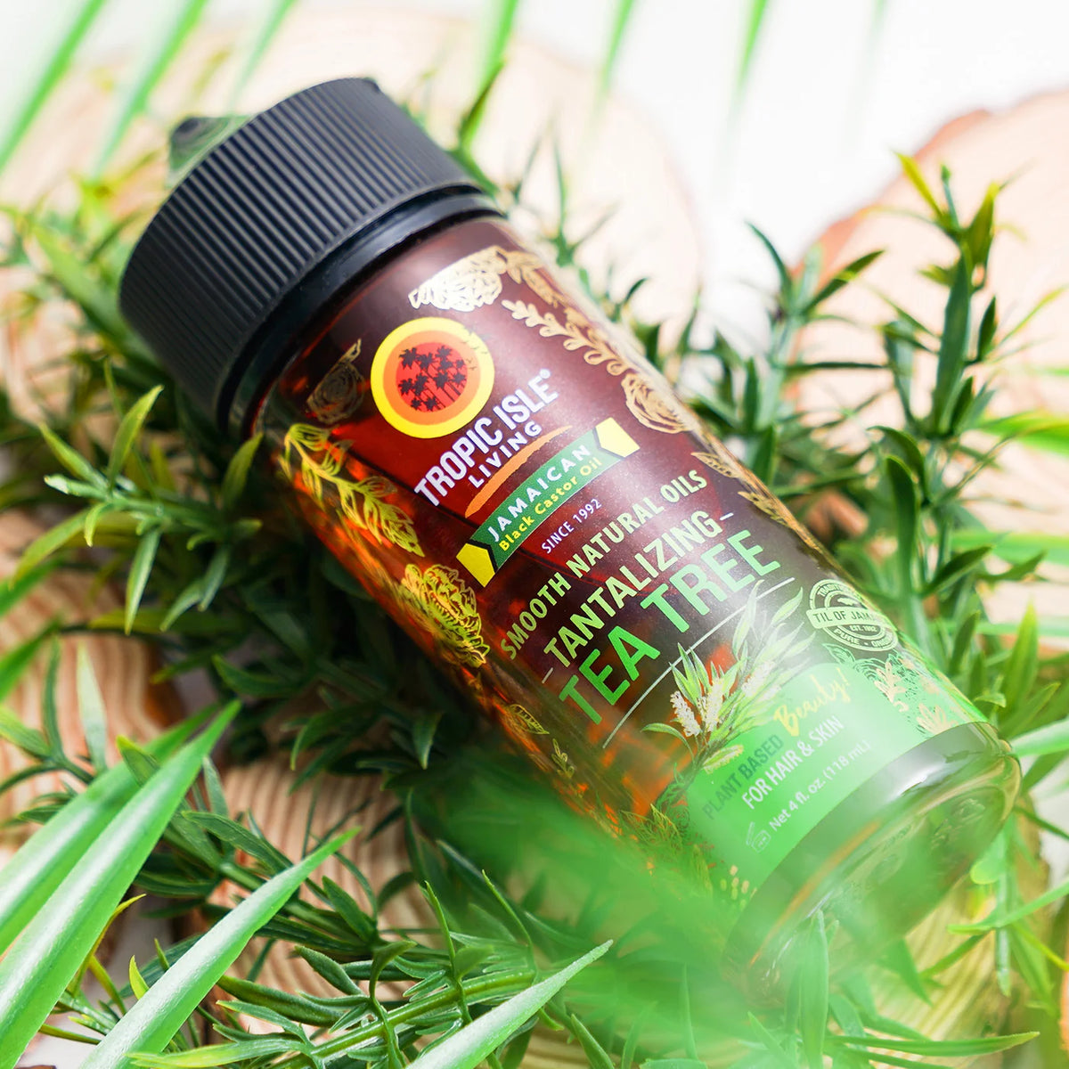 Tropic Isle Living Smooth Natural Oils Tantalizing Tea Tree 4oz