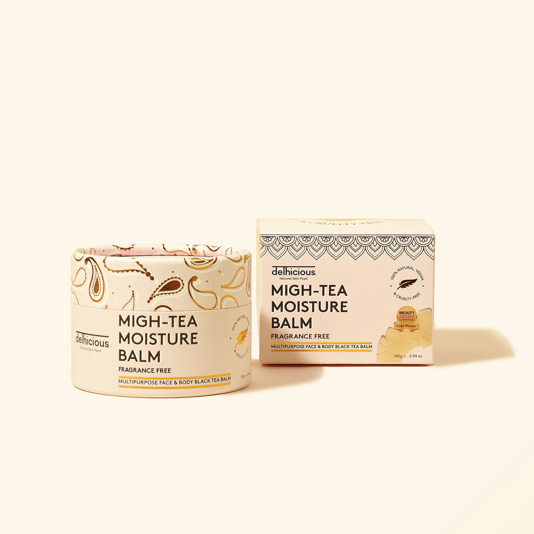 Delhicious Migh-Tea Moisture Multipurpose Balm - Fragrance Free 140g