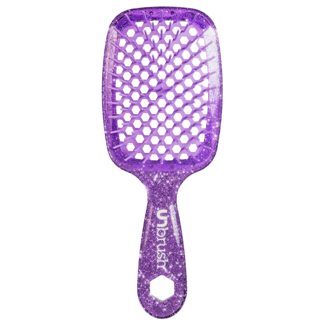 UNbrush Detangling Hair Brush Glitter - Amethyst