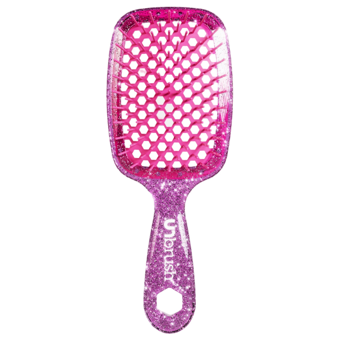 UNbrush Detangling Hair Brush Glitter - Rose Quartz