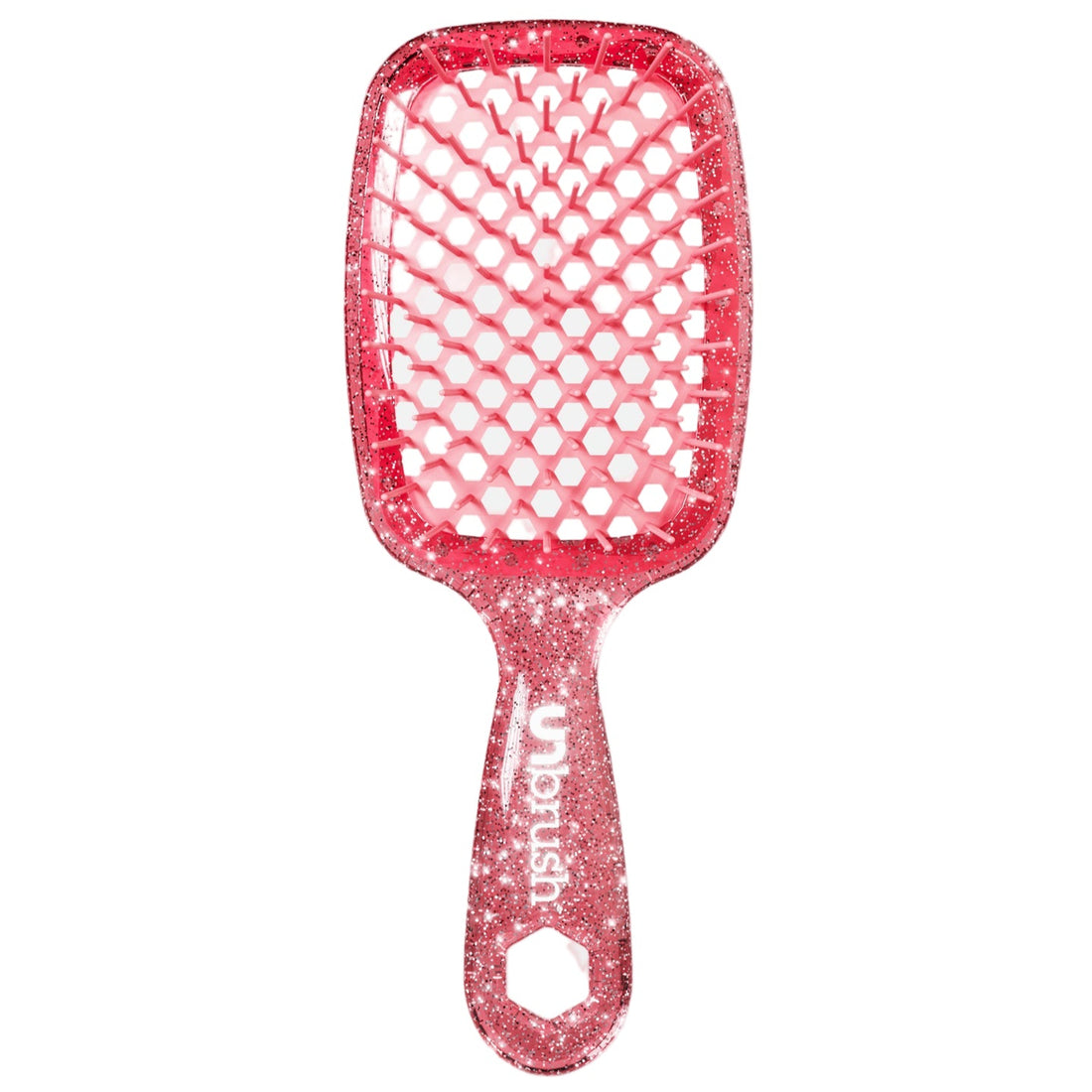 UNbrush Detangling Hair Brush Glitter - Ruby