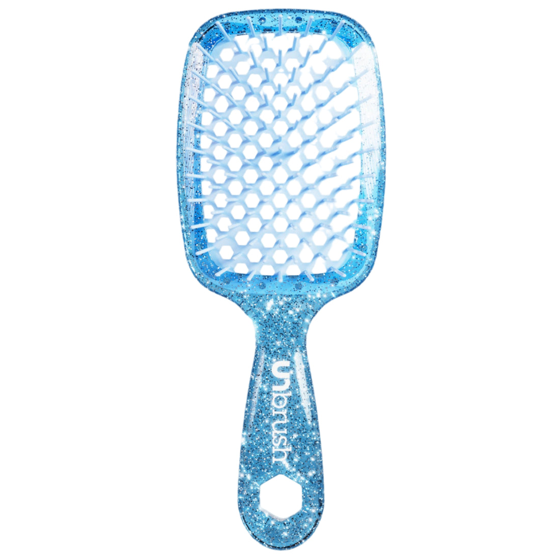 UNbrush Detangling Hair Brush Glitter - Sapphire