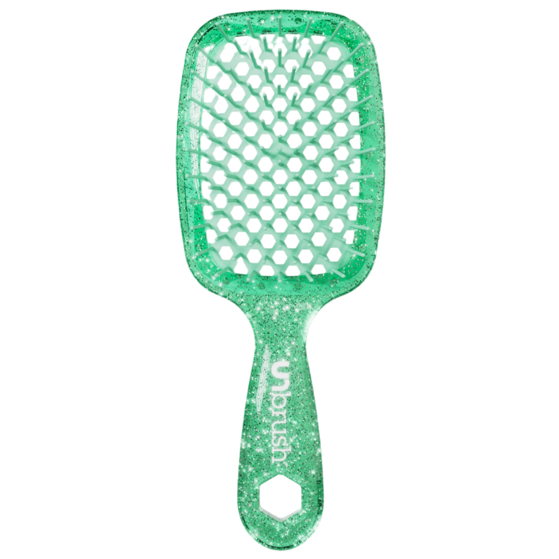 UNbrush Detangling Hair Brush Glitter - Turquoise