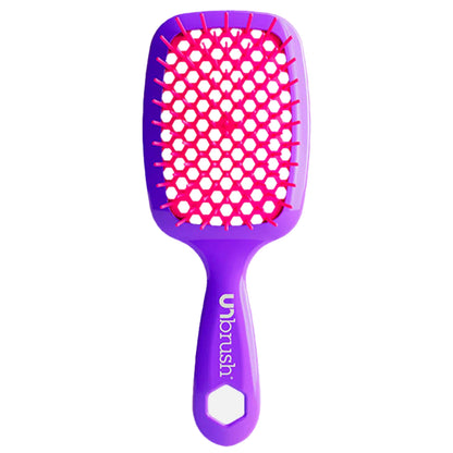 UNbrush Detangling Hair Brush Neon - Electric Berry