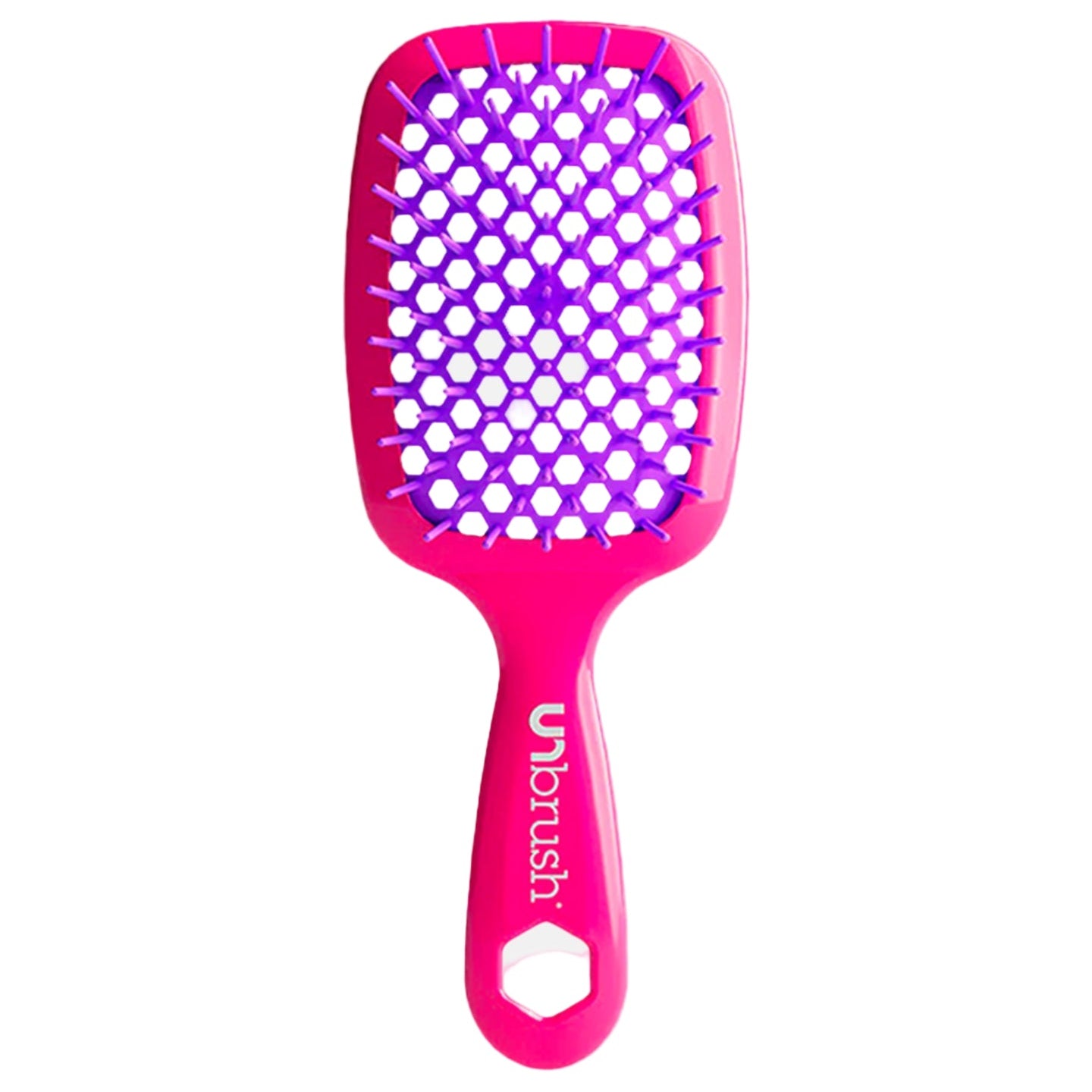 UNbrush Detangling Hair Brush Neon - Pink Burst