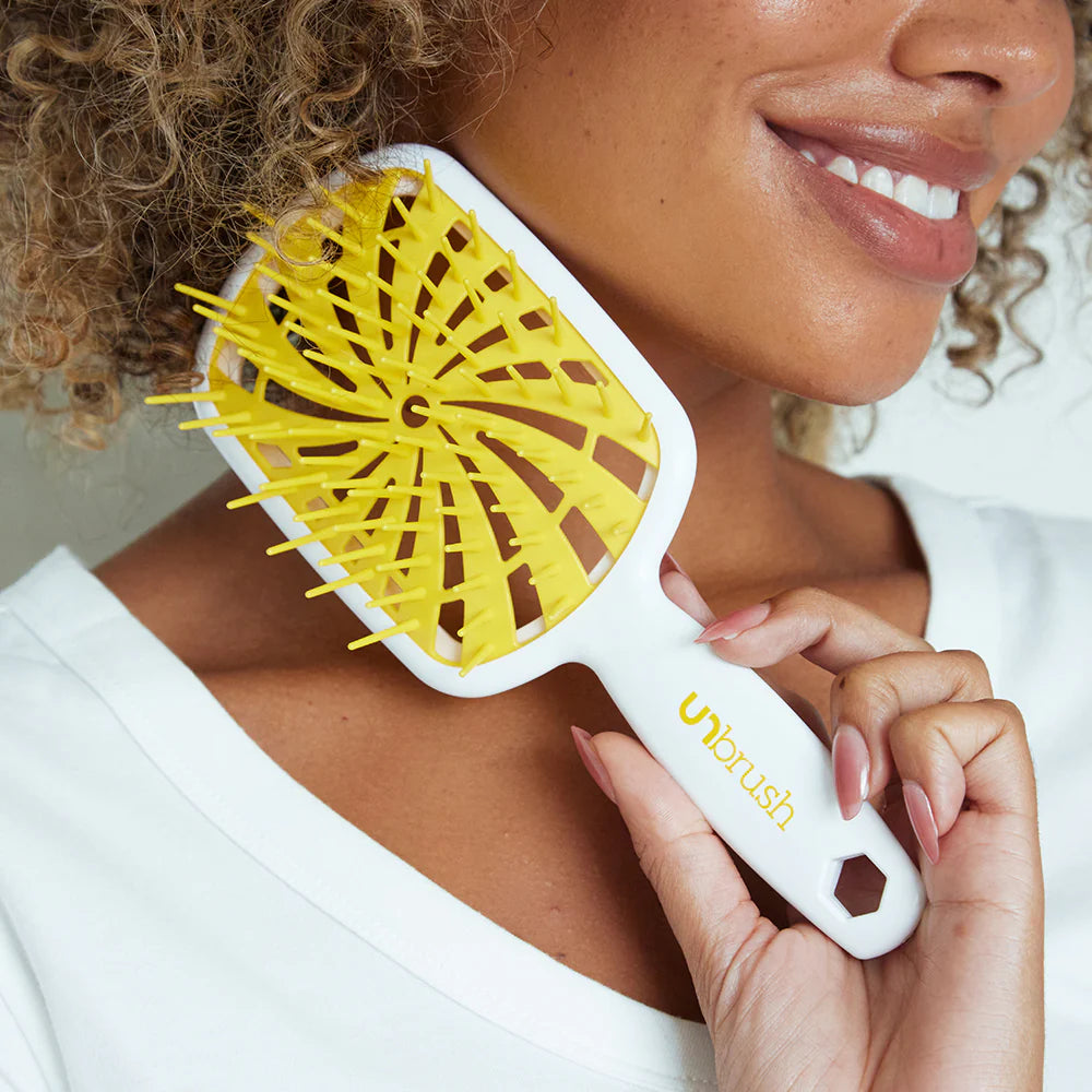 UNbrush Detangling Hair Brush Plus - Lemon Drop