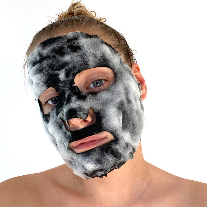 Beauty Pro Detoxifying Bubbling Cleansing Charcoal Sheet Mask