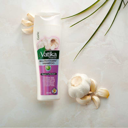 Dabur Vatika Naturals Garlic Multi Vitamin+ Shampoo 400ml