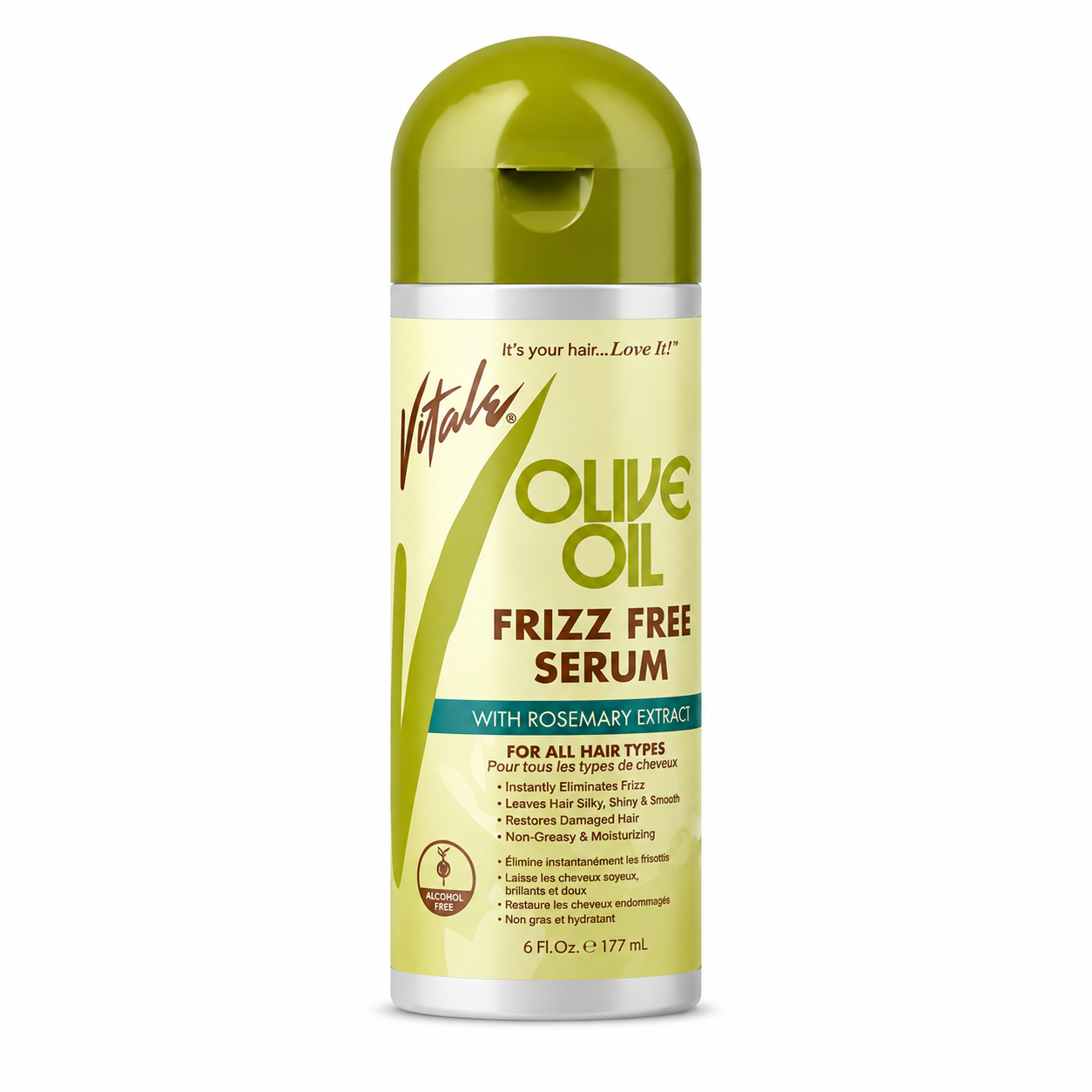 Vitale Olive Oil Frizz Free Serum 6oz