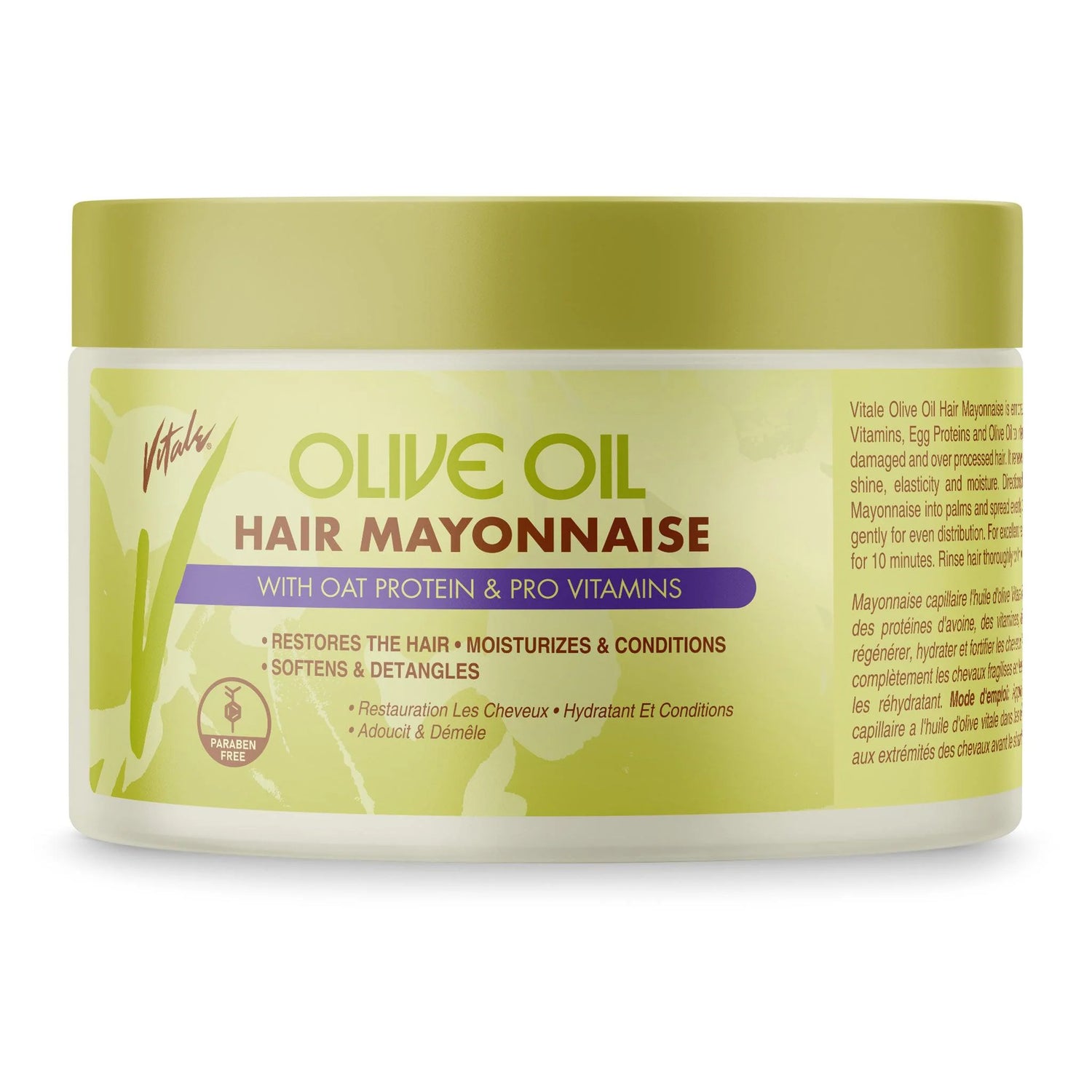 Vitale Olive Oil Hair Mayonnaise 8oz NEW PACKAGING