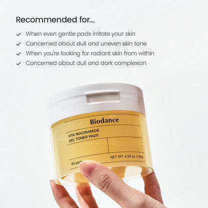 Biodance Vita Niacinamide Toner Pads 60pcs
