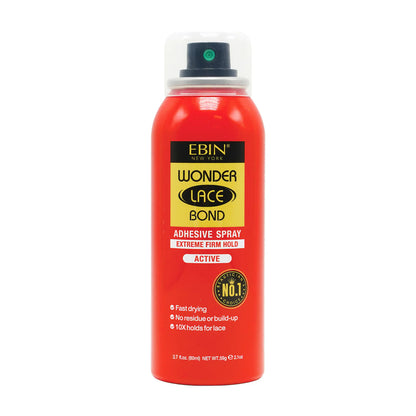 Ebin New York Wonder Lace Bond Wig Adhesive Spray Extreme Firm Hold (Active) - UK Shipping Only