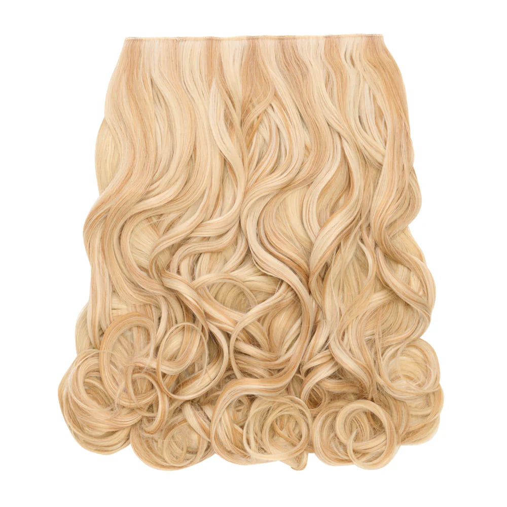 Stranded 22" One Piece Curly Clip-In