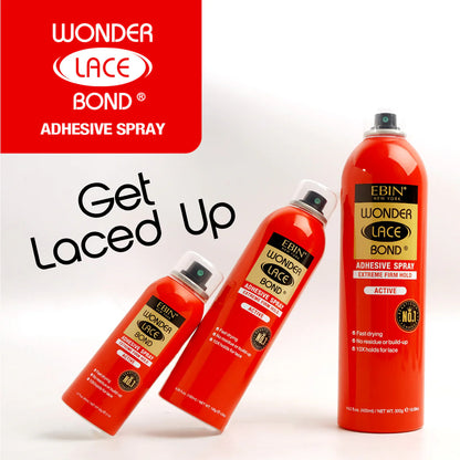 Ebin New York Wonder Lace Bond Wig Adhesive Spray Extreme Firm Hold (Active) - UK Shipping Only