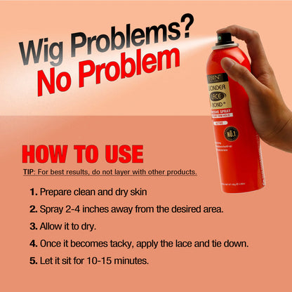 Ebin New York Wonder Lace Bond Wig Adhesive Spray Extreme Firm Hold (Active) - UK Shipping Only