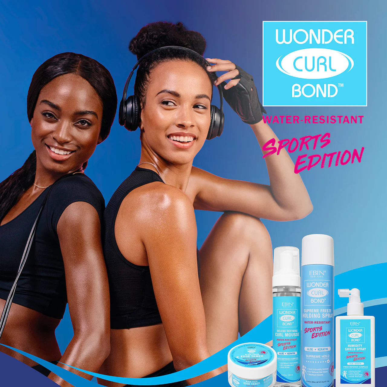 Ebin New York Wonder Curl Bond Curl Mousse Sports Edition 250ml