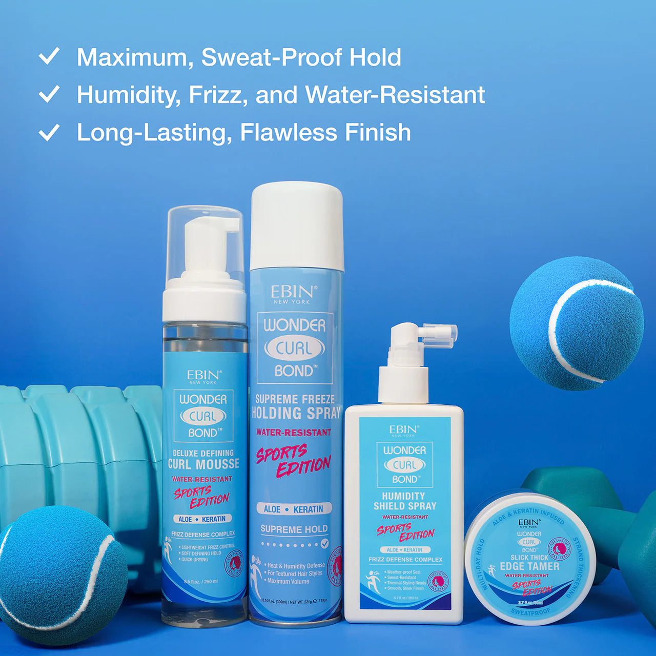 Ebin New York Wonder Curl Bond Curl Mousse Sports Edition 250ml