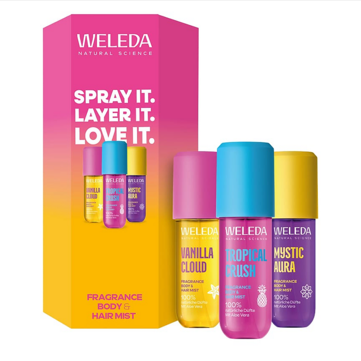 Weleda Fragrance Body & Hair Mist Trio Set