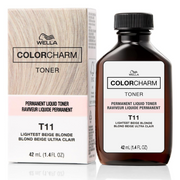 Wella Color Charm Permanent Liquid Toner 42ml T11 Lightest Beige Blonde
