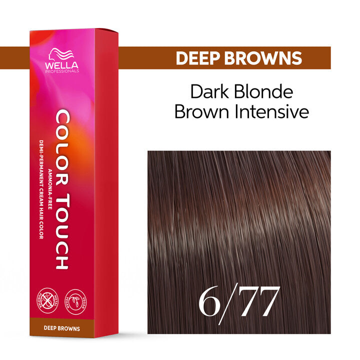 Wella Color Touch Demi-Permanent Colour 60ml 6/77 Deep Browns