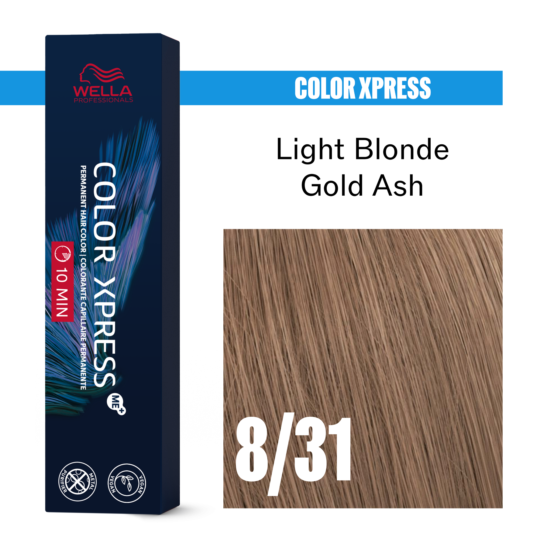 Wella Color Xpress 60ml 8/31 Light Blonde Gold Ash