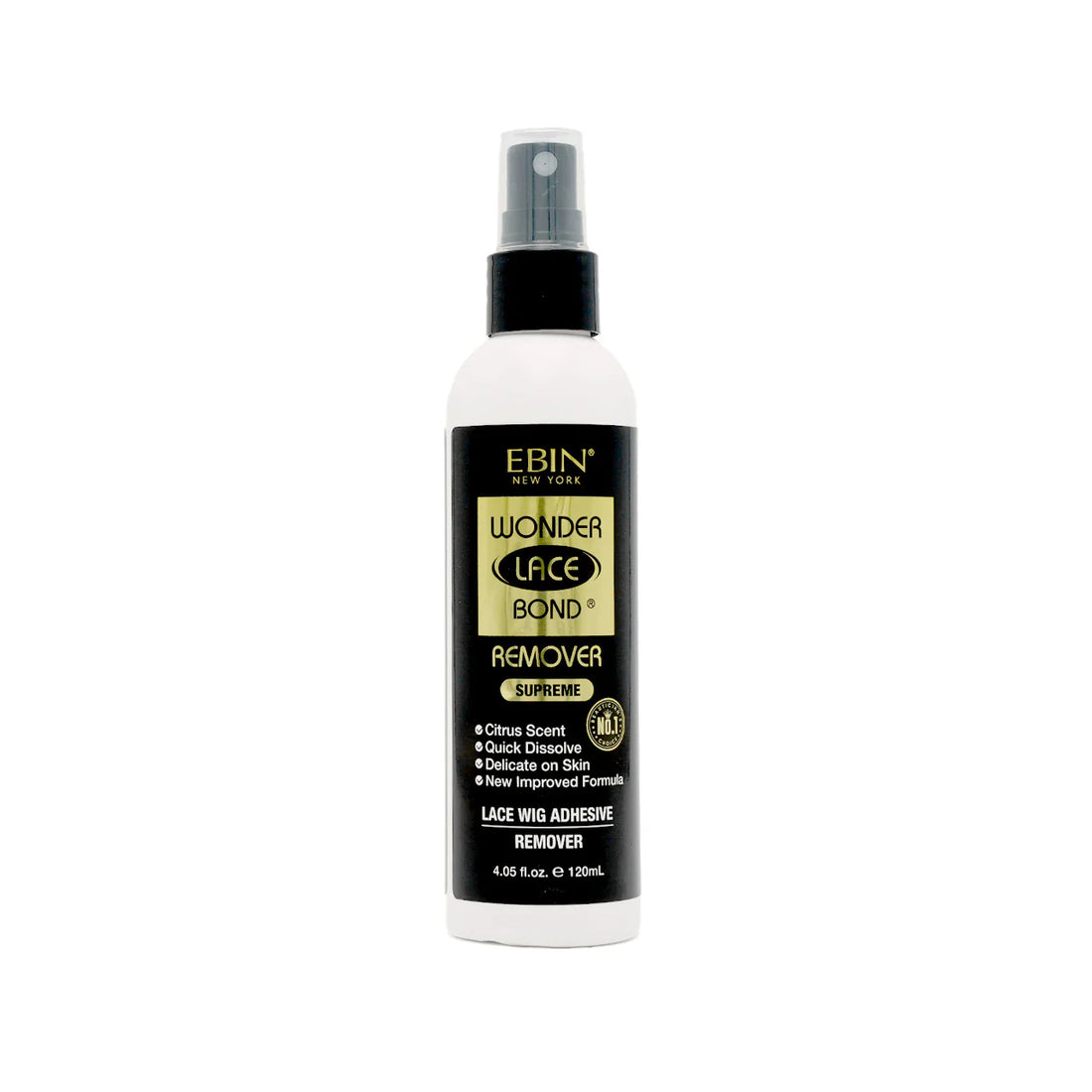 Ebin New York Wonder Lace Bond Waterproof Adhesive Remover Spray (Supreme) 120ml