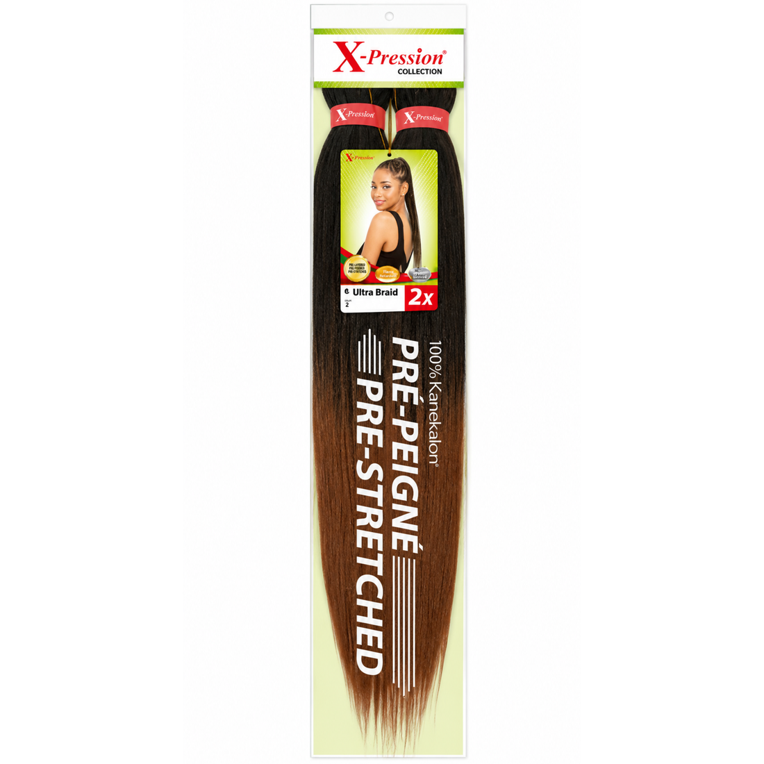 X-Pression Ultra Braid PRE-STRETCHED 2x46"