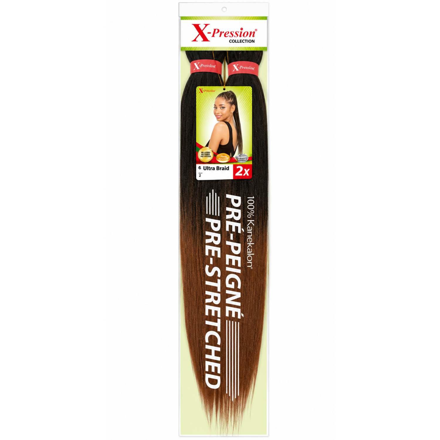X-Pression Ultra Braid PRE-STRETCHED 2x46"