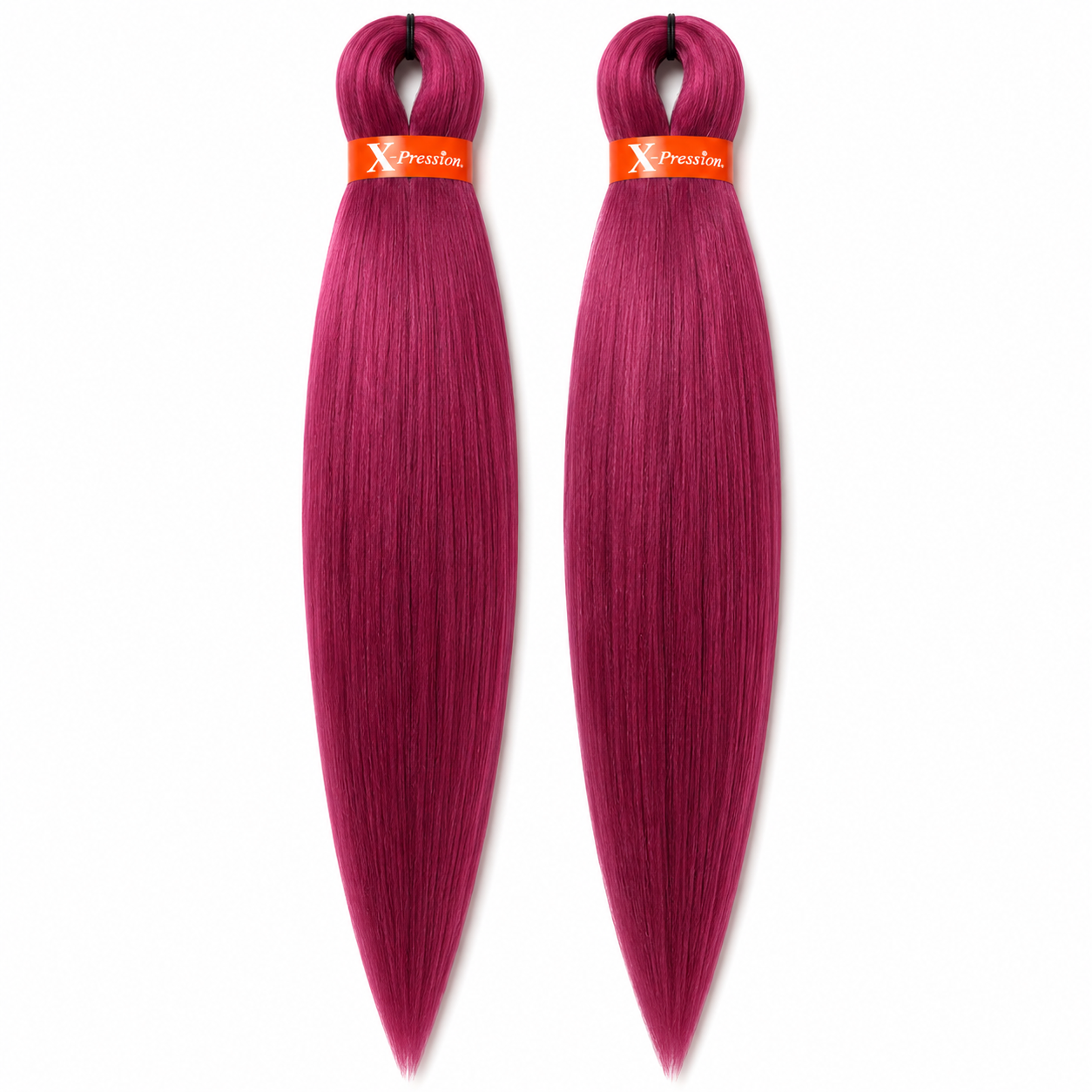X-Pression Ultra Braid PRE-STRETCHED 2x46" berry